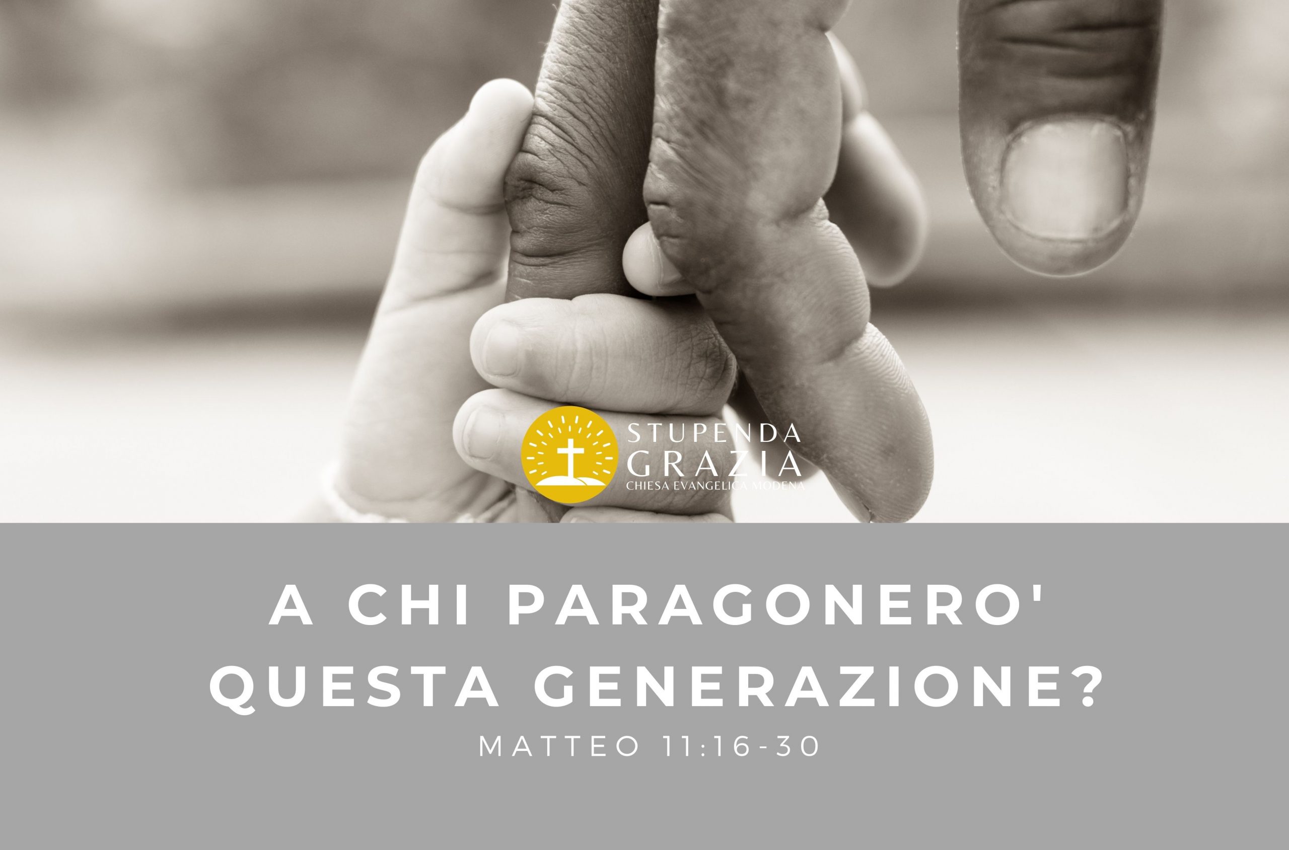 A CHI PARAGONERO’ QUESTA GENERAZIONE?